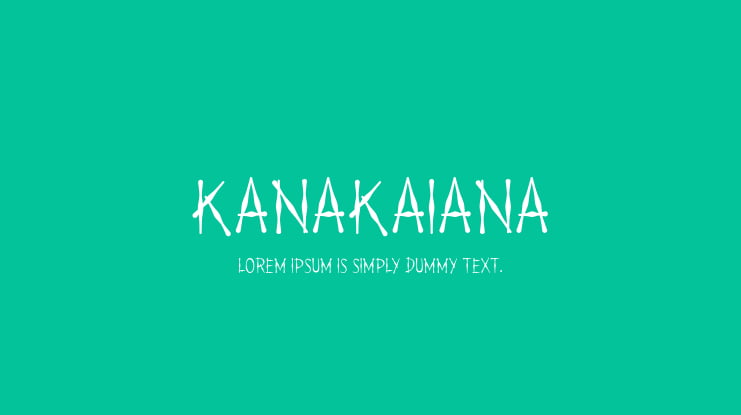 KanaKaiana Font Family