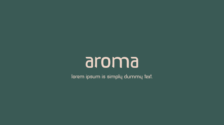 Aroma Font