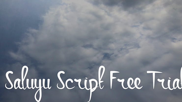 Saluyu Script Free Trial Font