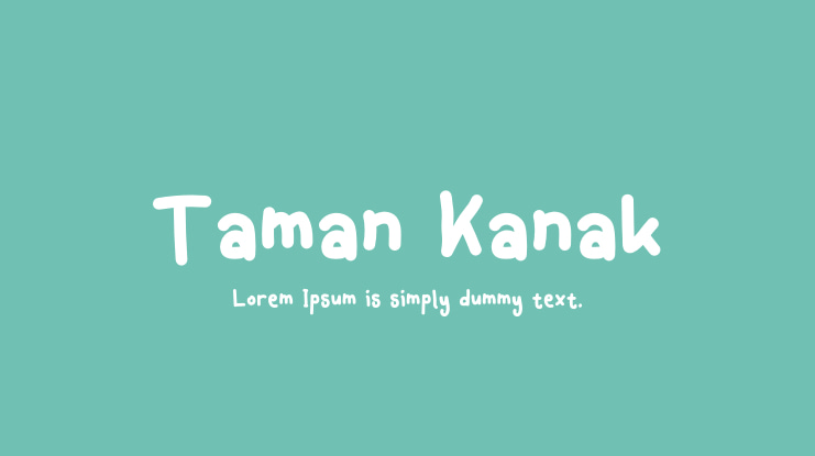 Taman Kanak Font
