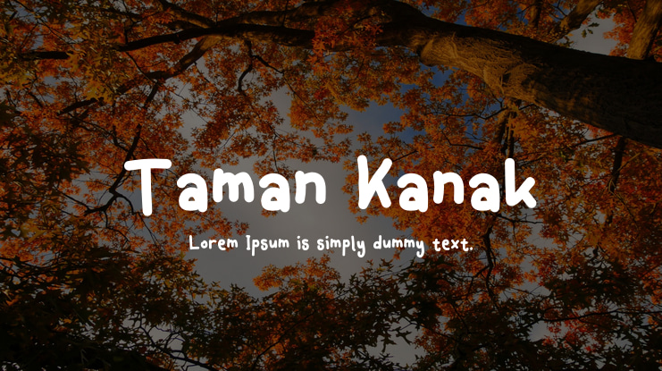 Taman Kanak Font