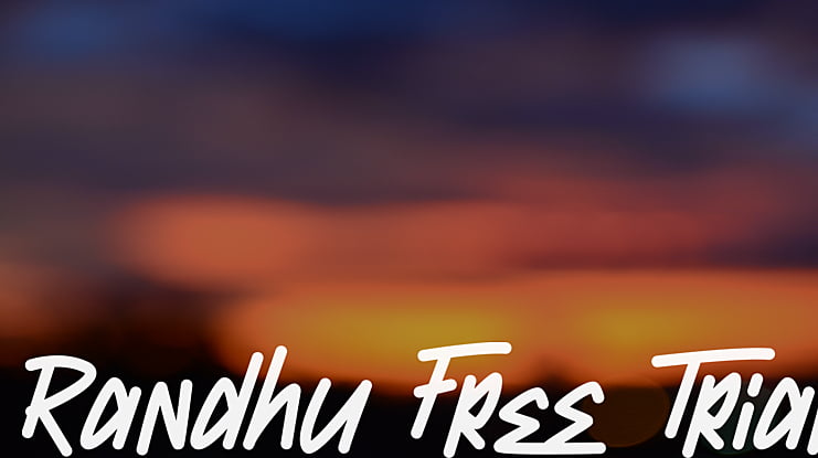 Randhu Free Trial Font