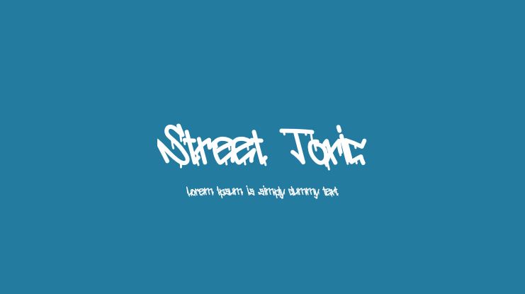 Street Toxic Font