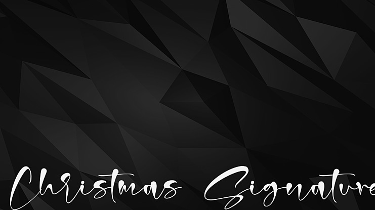 Christmas Signature Font