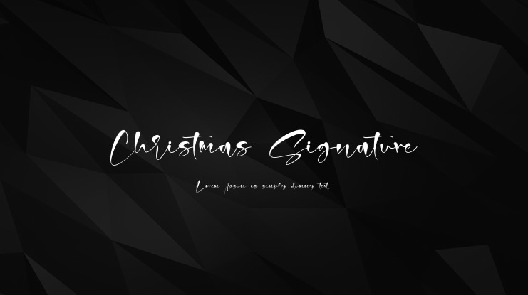 Christmas Signature Font