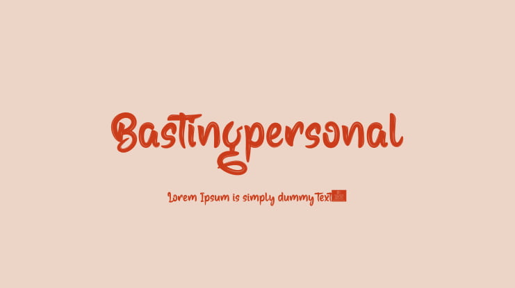 Bastingpersonal Font