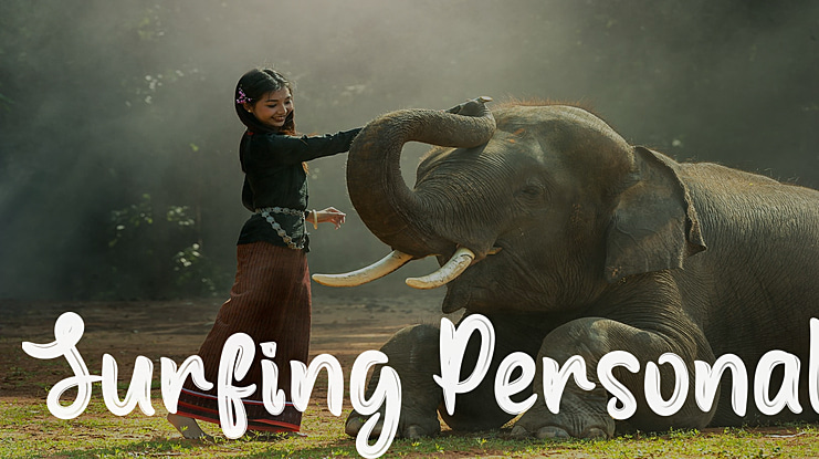 Surfing Personal Font