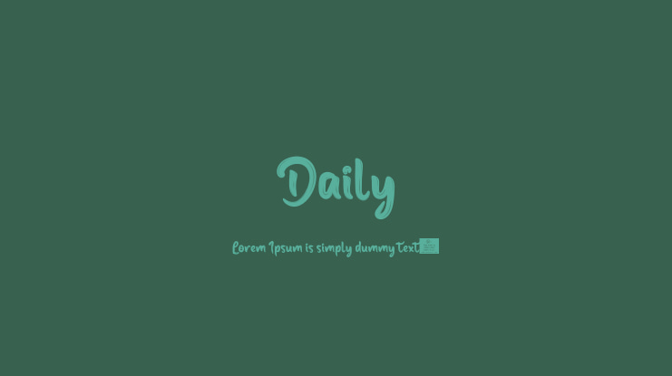 Daily Font
