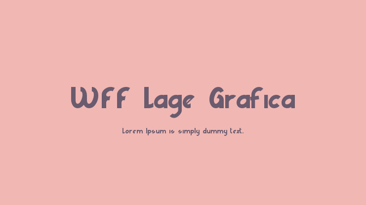 WFF Lage Grafica Font