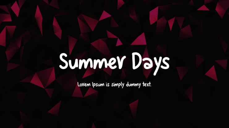 Summer Days Font