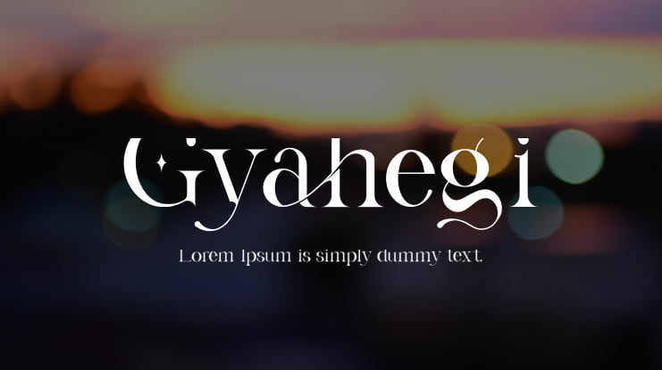 Gyahegi Font