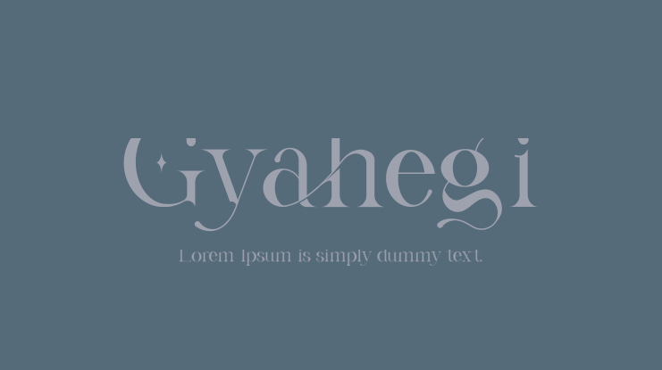 Gyahegi Font