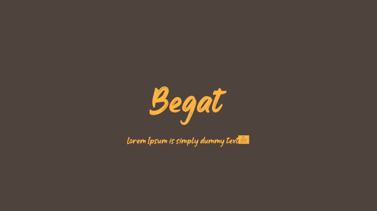 Begat Font