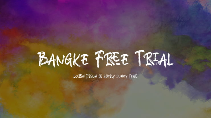 Bangke Free Trial Font