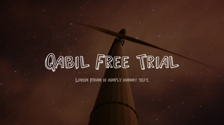 Qabil Free Trial Font