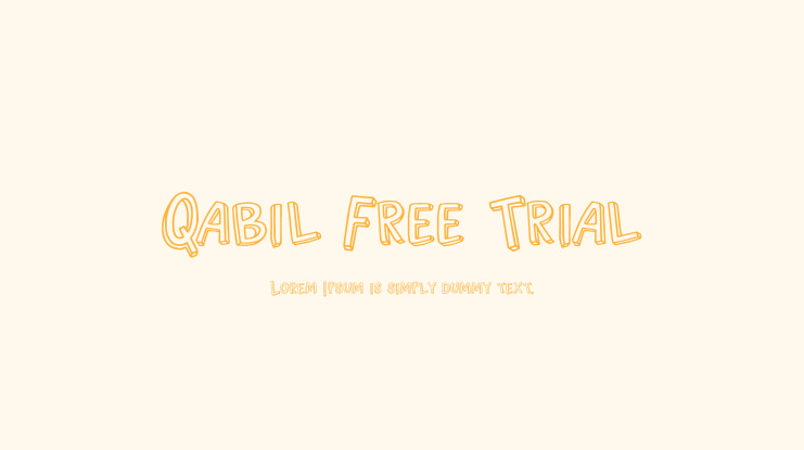 Qabil Free Trial Font
