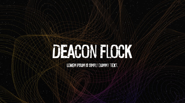 Deacon Flock Font