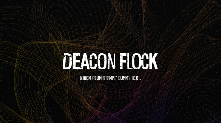 Deacon Flock Font