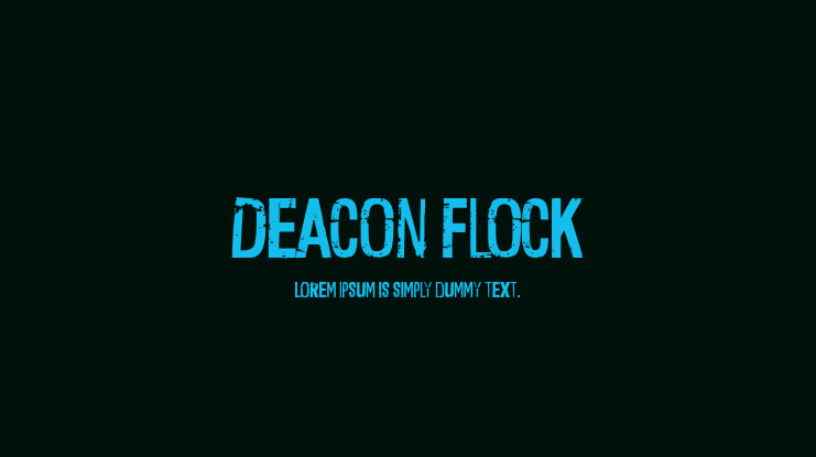 Deacon Flock Font