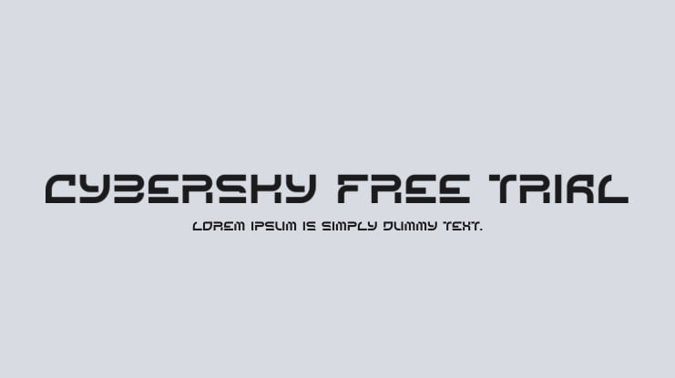 Cybersky Free Trial Font