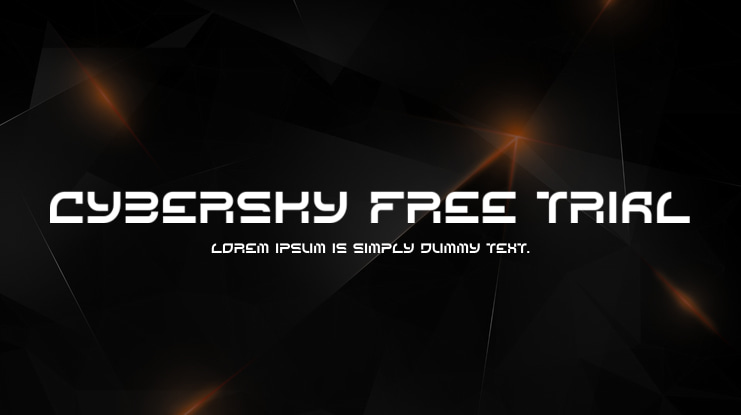 Cybersky Free Trial Font