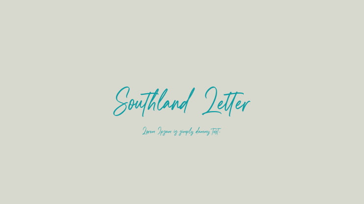 Southland Letter Font