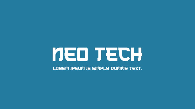 Neo Tech Font Family