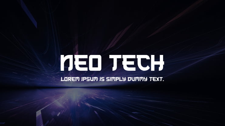 Neo Tech Font Family