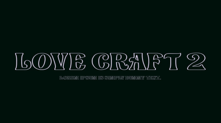 Love Craft 2 Font Family