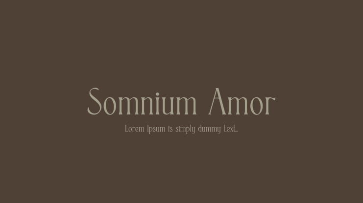 Somnium Amor Font