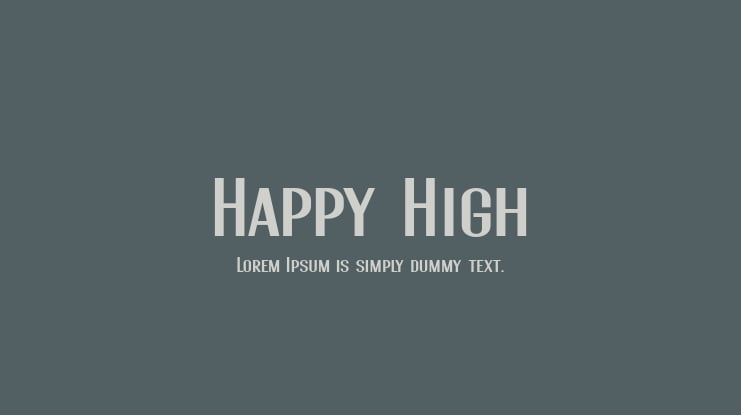 Happy High Font Family