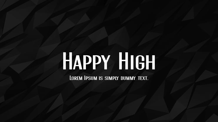 Happy High Font Family