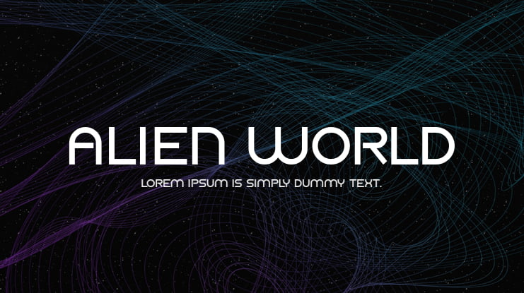 Alien World Font Family