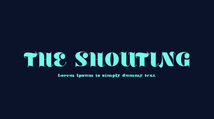THE SHOUTING Font