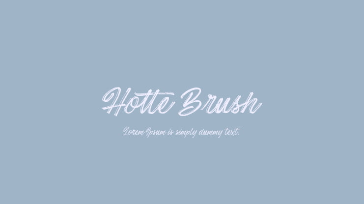Hotte Brush Font Family