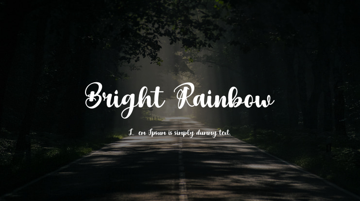Bright Rainbow Font