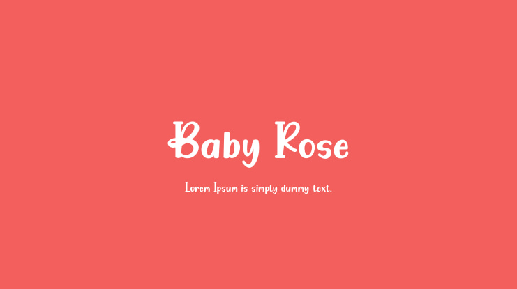 Baby Rose Font