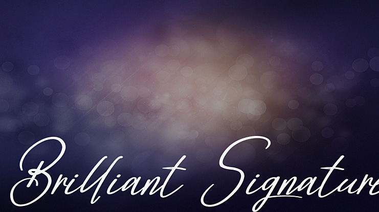 Brilliant Signature Font