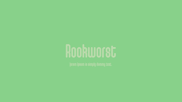 Rookworst Font