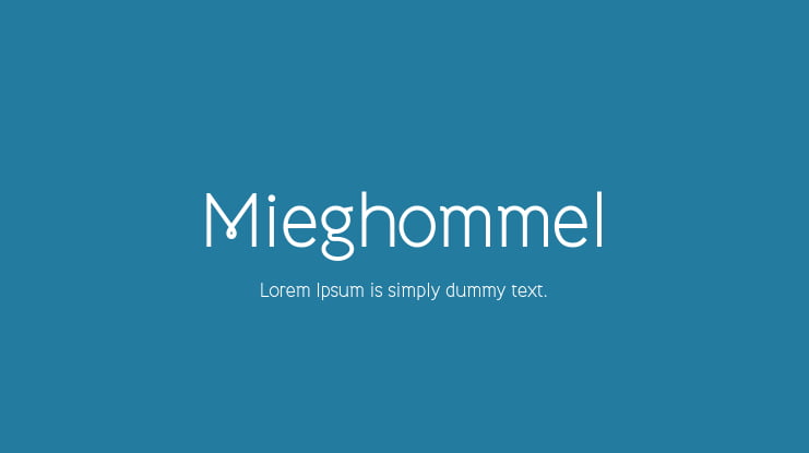 Mieghommel Font