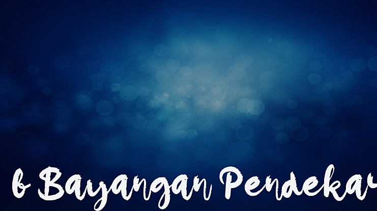 b Bayangan Pendekar Font
