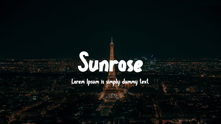 Sunrose Font