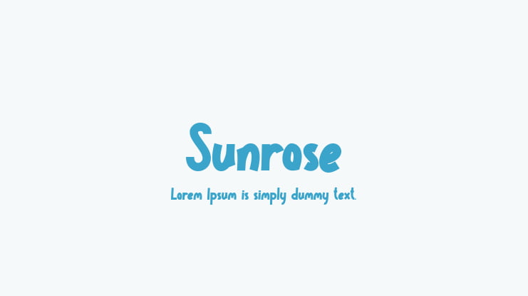 Sunrose Font