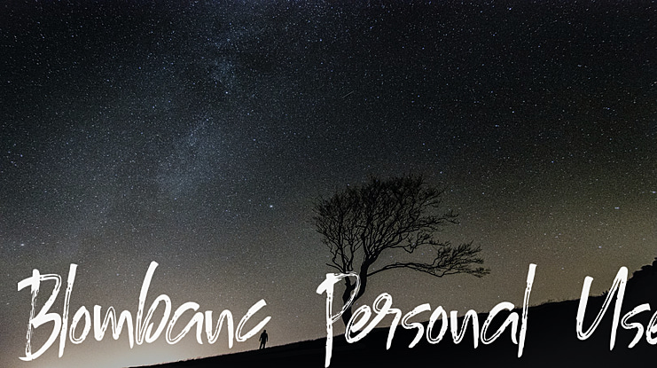 Blombanc Personal Use Font