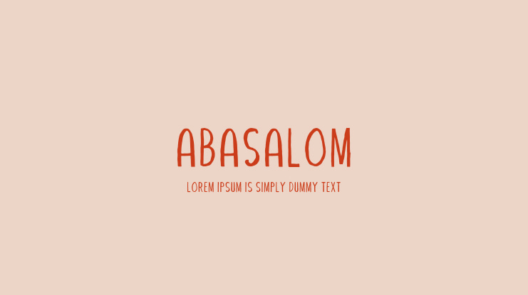 Abasalom Font
