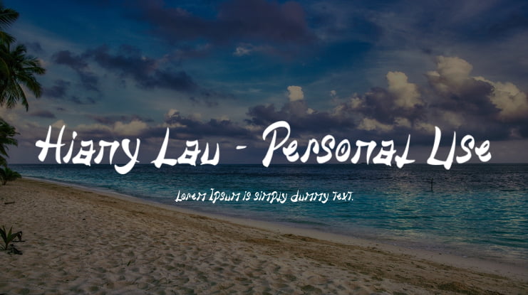 Hiany Lau - Personal Use Font