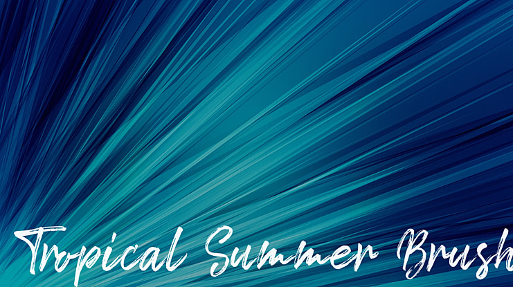 Tropical Summer Brush Font