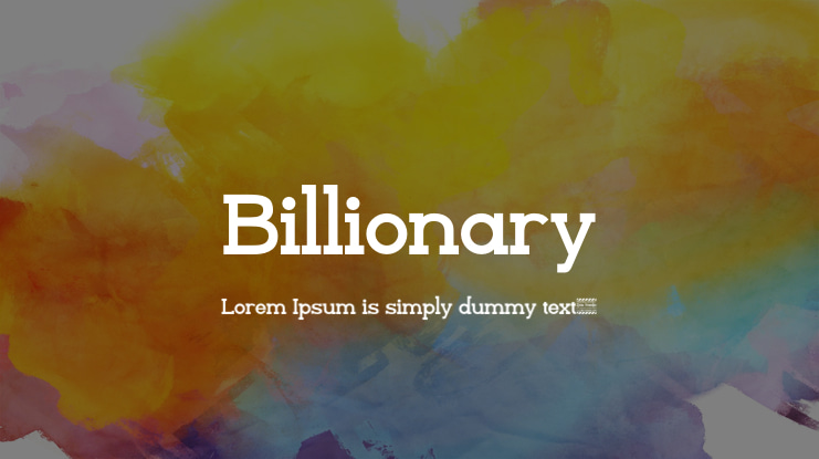 Billionary Font