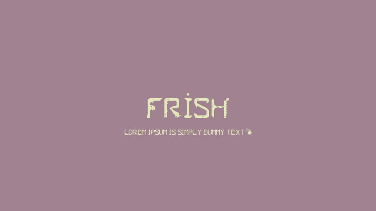Frish Font