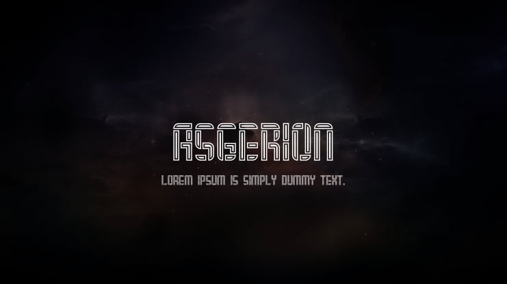 Asgerion Font Family